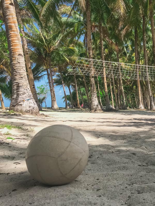 Pamomoan-Beach Picture of a beachvolleyball field in Siargao