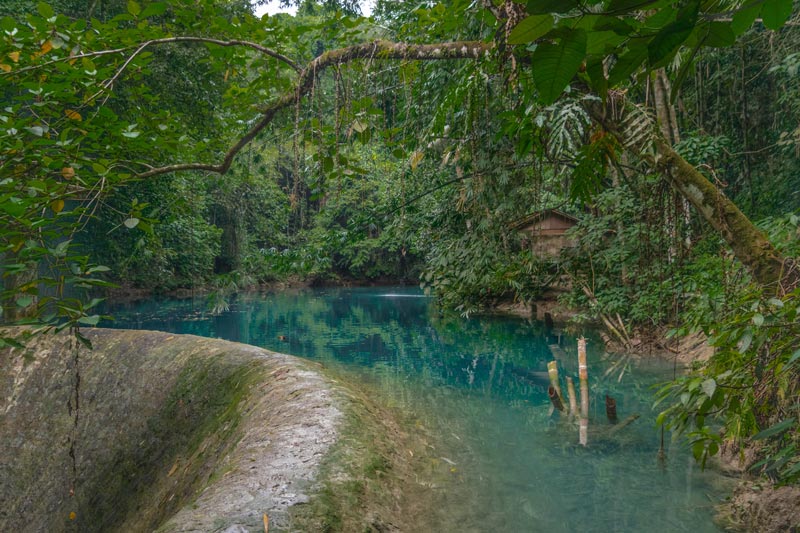 kawasan-Falls-See Ein natürlicher Pool bei den Kawasan Falls