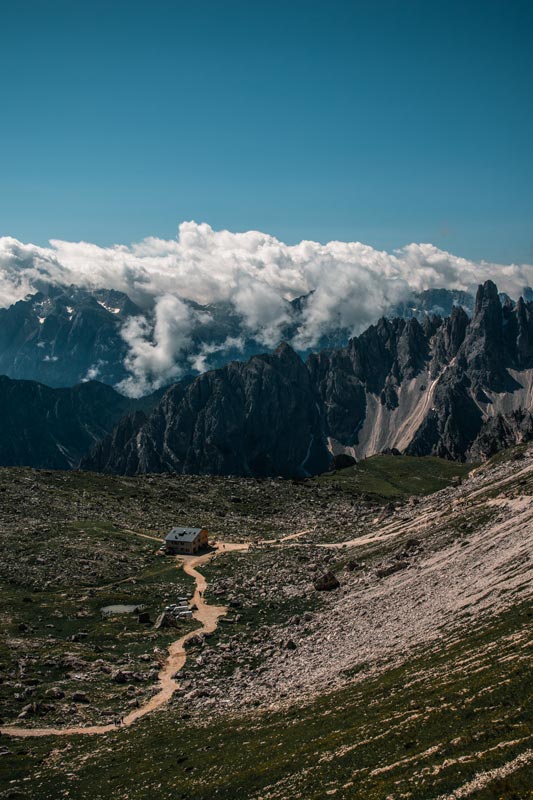 Blick-zurück-auf-die-Laveradohütte Blick zurück auf die Laveradohütte