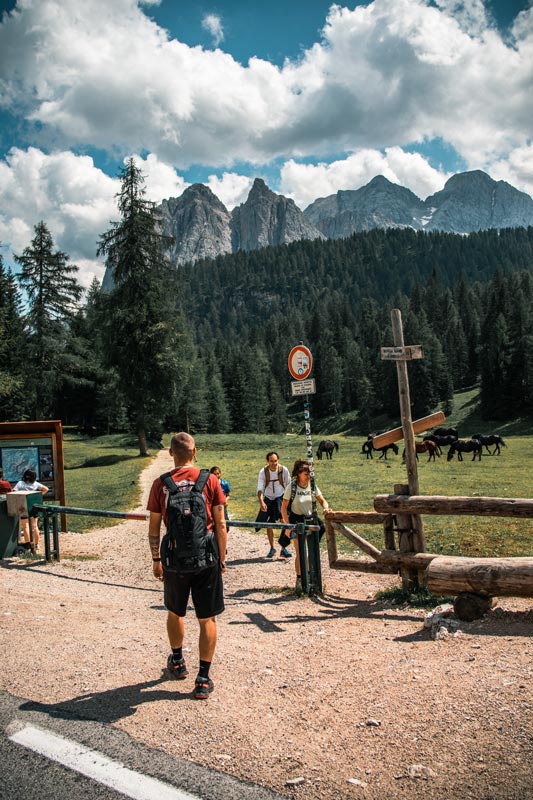 Wanderung-zum-Lago-di-Sorapis-Startpunkt Startpunkt der Wanderung zum Sorapissee