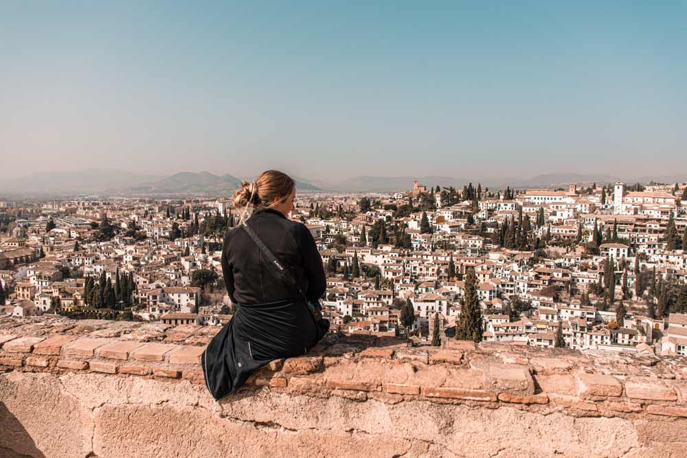 Ausblick-von-der-Alhambra-über-Granada
