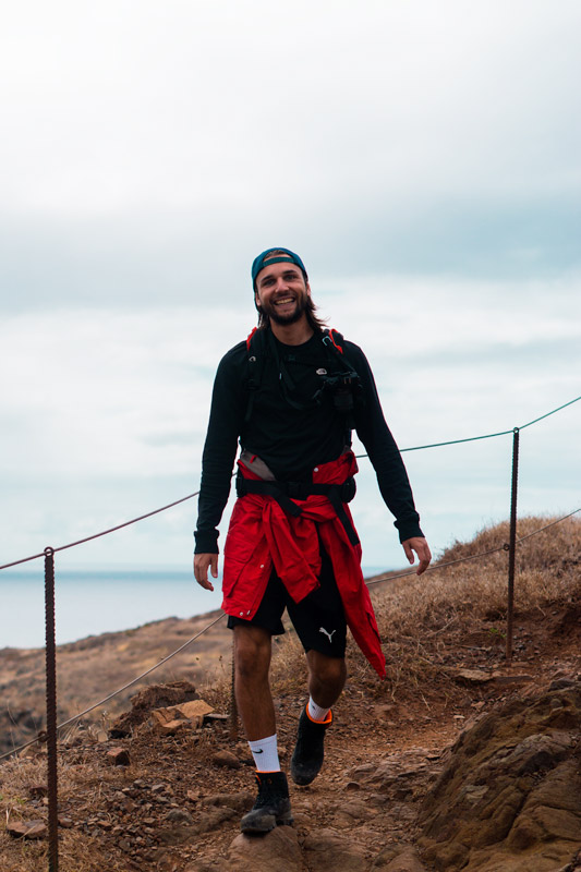 Julian bei der Wanderung mit deutschem Pärchen