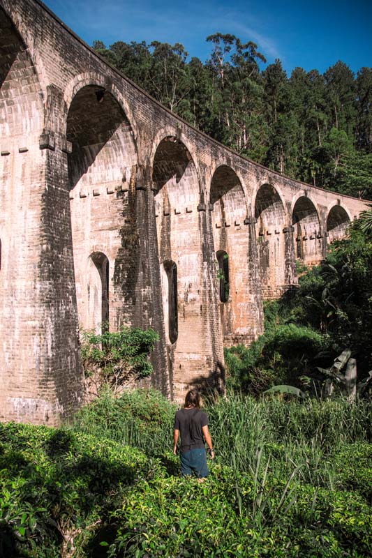Am-Fuße-der-Nine-Arches-Bridge-in-Sri-Lanka