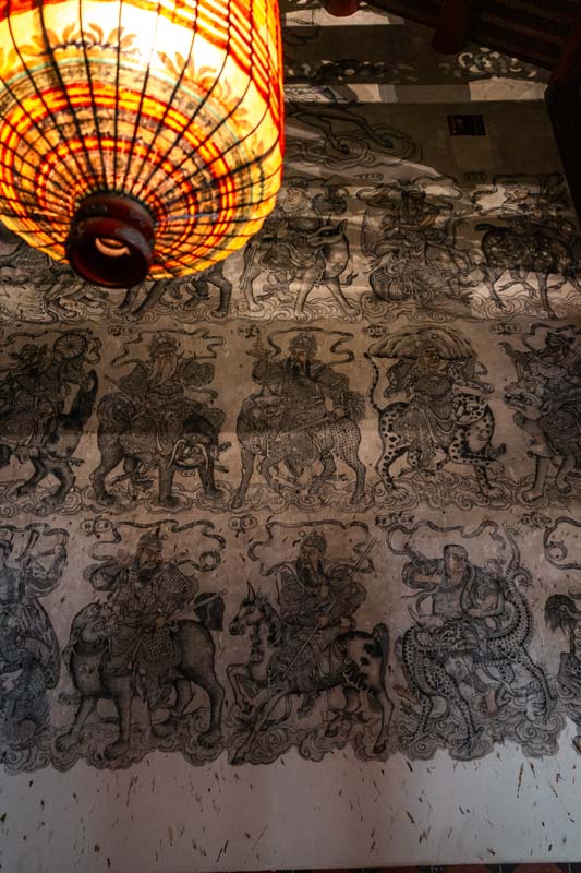 Wandmalerei-in-dem-Tempel