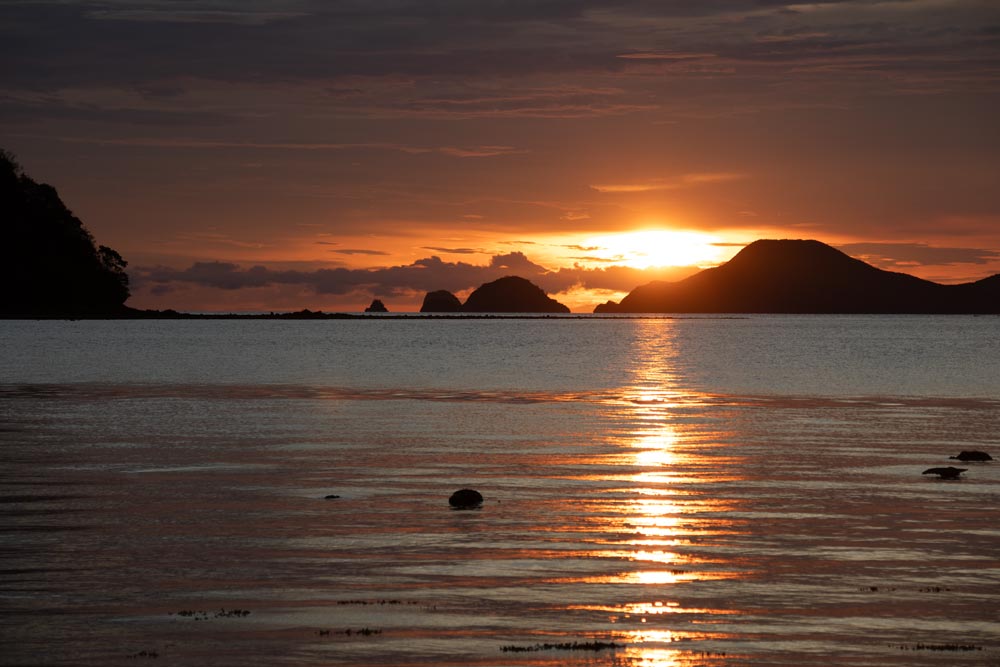 Sonnenuntergang-auf-unserer-Bootstour-von-Coron-nach-El-Nido
