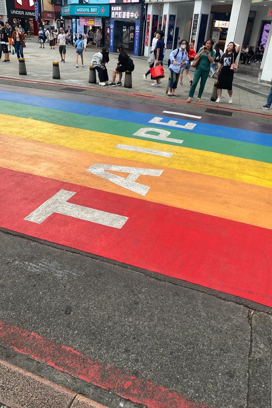 Bekannter-Fußgängerüberweg-in-Ximending