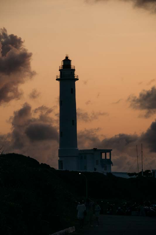 Der-Leuchtturm-auf-Green-Island-bei-Sonnenuntergang